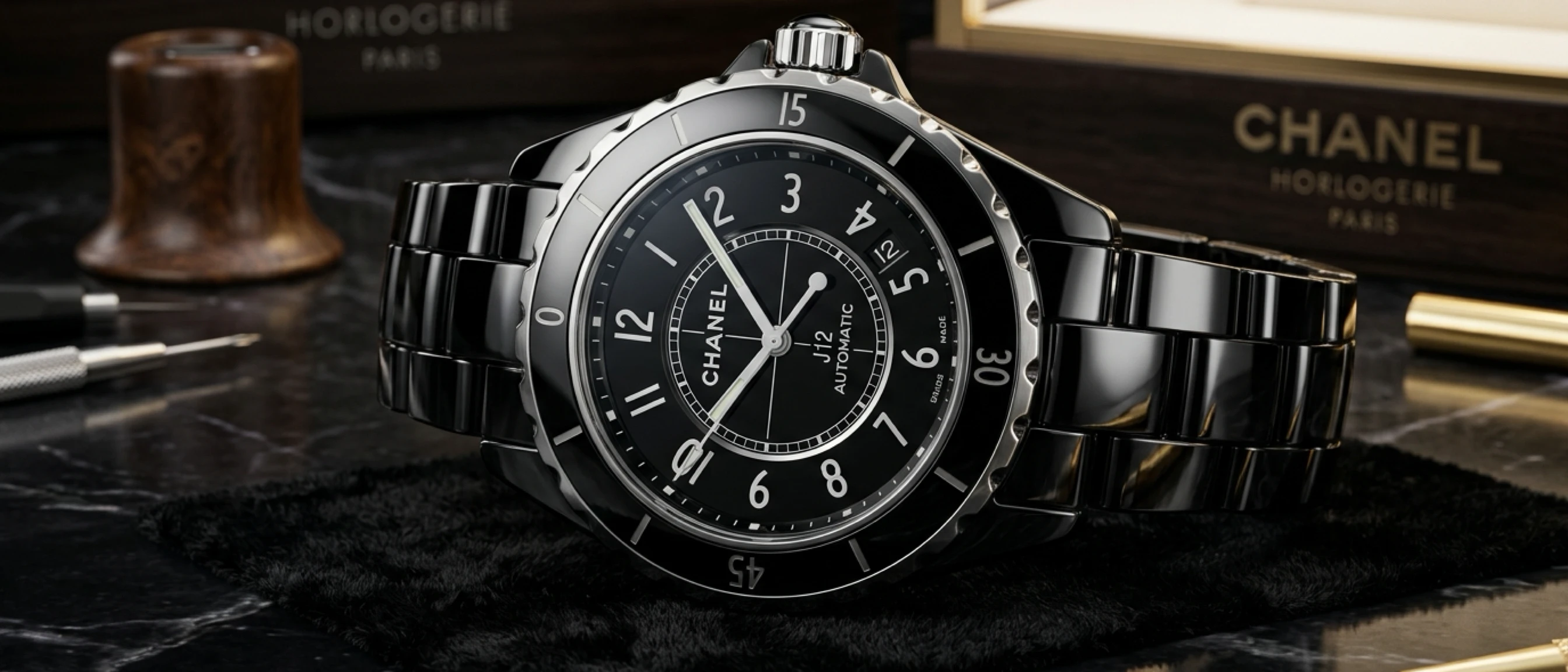 Chanel J12 High-Tech Parlak Siyah Seramik 1:1 Super Clone ETA Saat Chanel J12 High-Tech Parlak Siyah Seramik 1:1 Super Clone ETA Saat