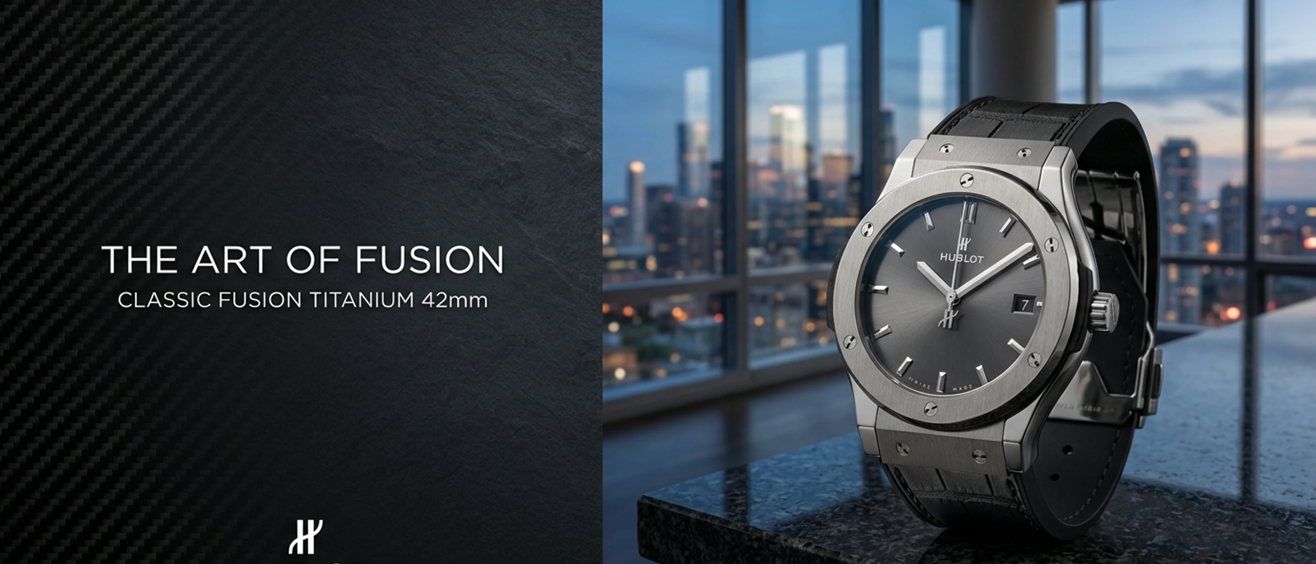 Hublot Classic Fusion Titanyum 42mm Antrasit Gri 1:1 Super Clone ETA Saat