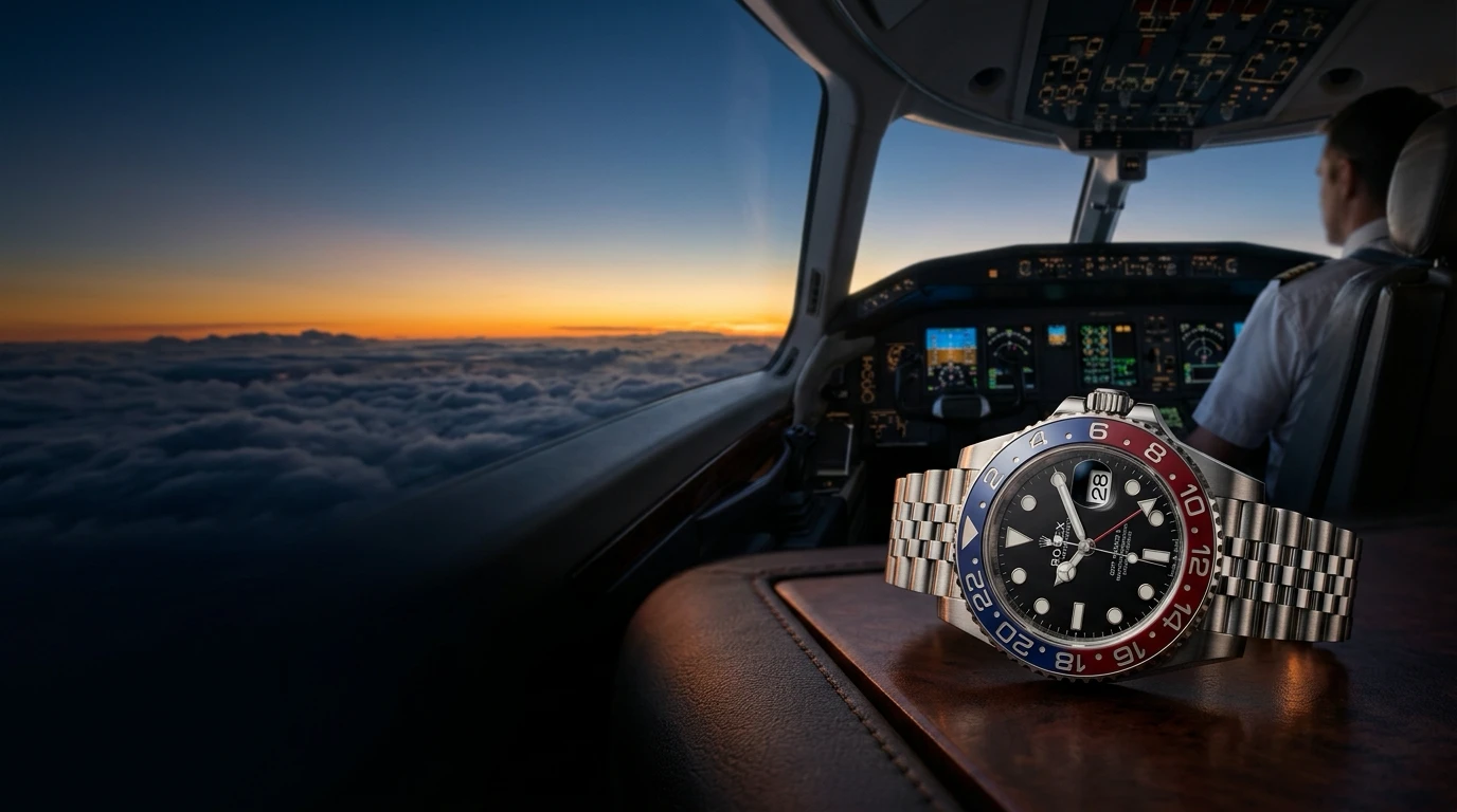 Rolex GMT-Master II Pepsi 126710BLRO Cerachrom Kırmızı Mavi Bezel 1:1 Super Clone ETA Saat