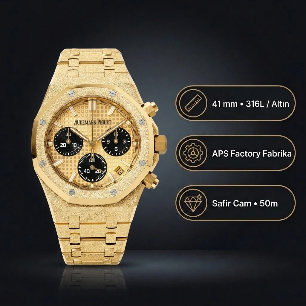 Audemars Piguet 26240BA Gold Kadranlı Altın Super Clone ETA Saat