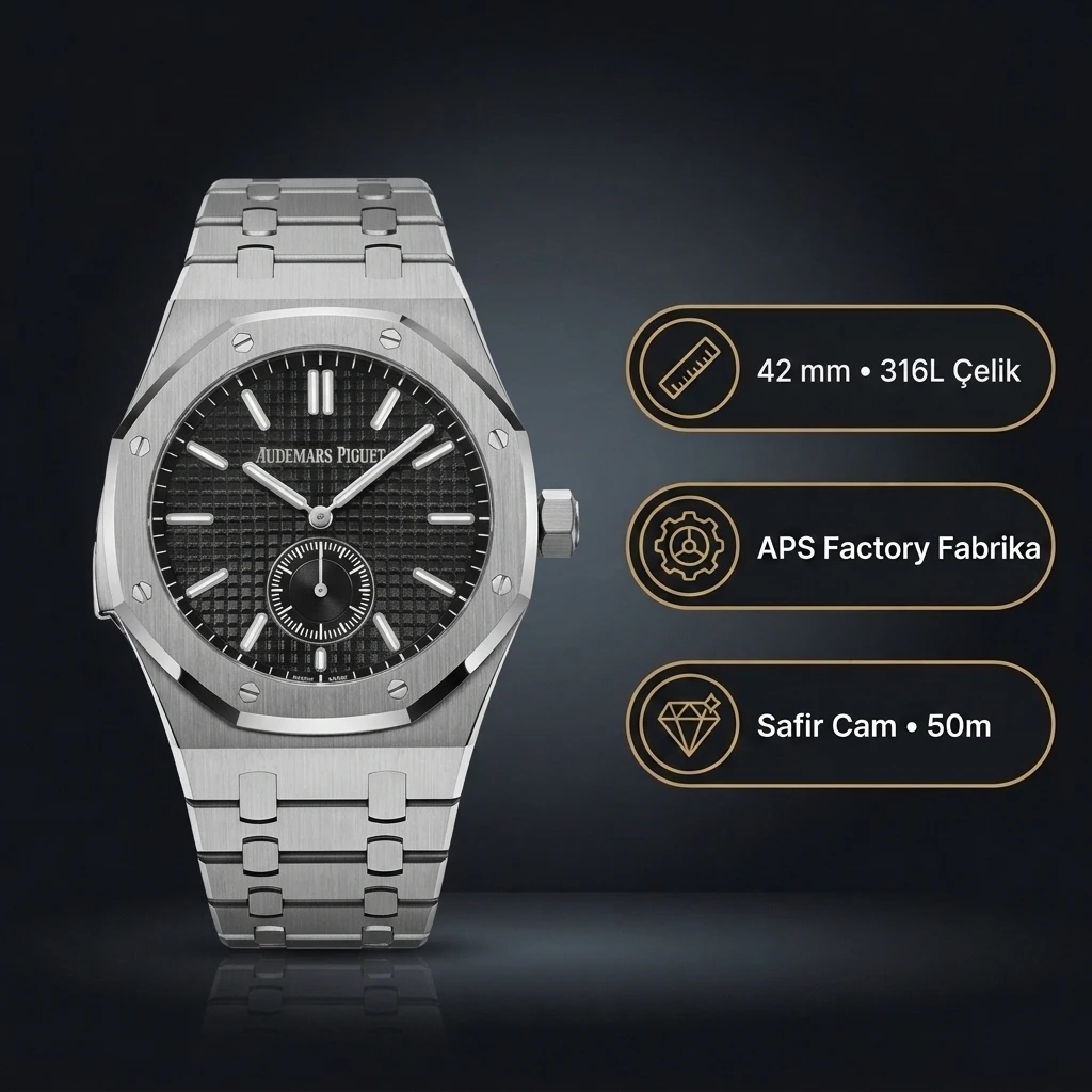 Audemars Piguet 26591TI Siyah Kadranlı Super Clone ETA Saat