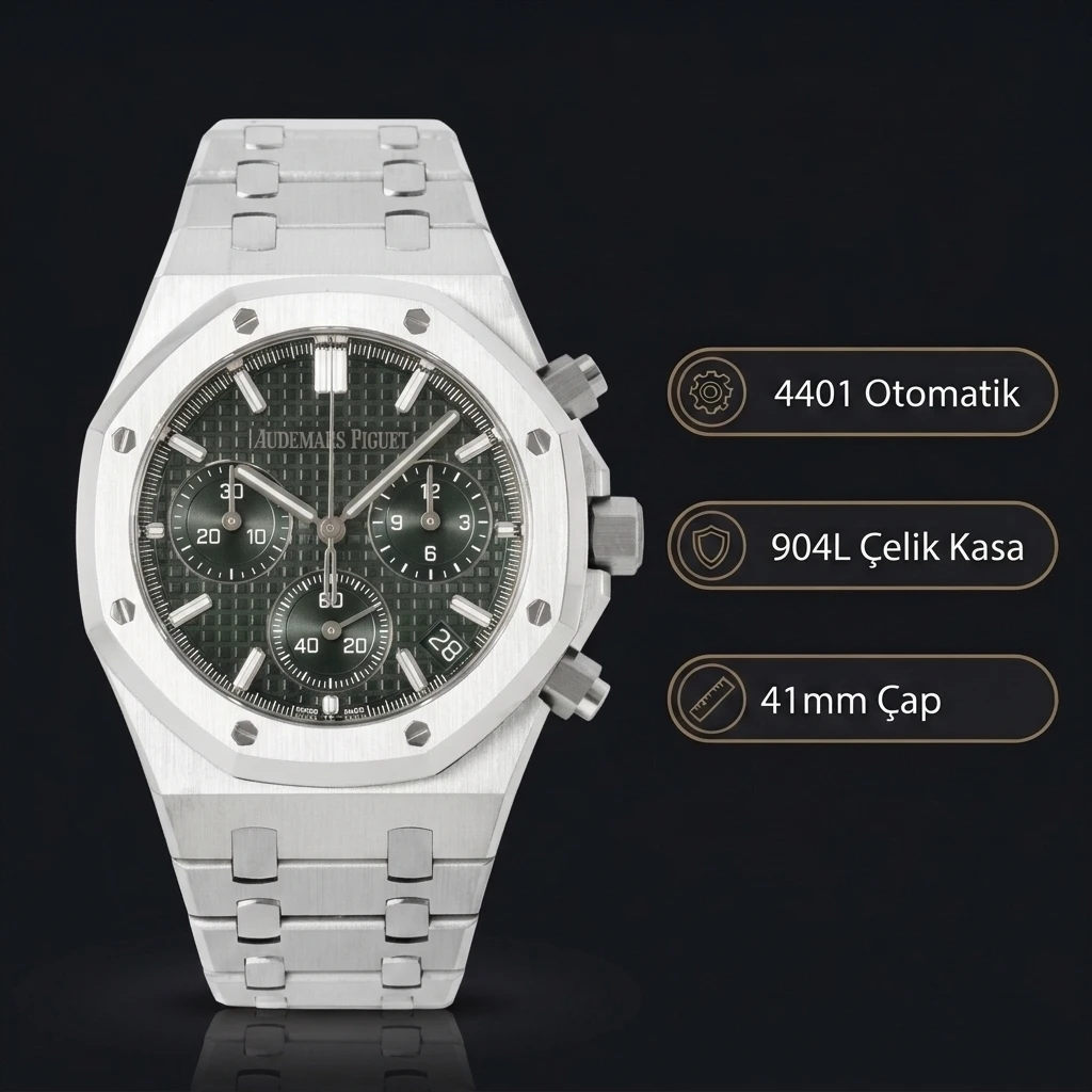 Audemars Piguet Royal Oak 26240st Gri Kadran Aps Factory 4401 Super Clone ETA Saat