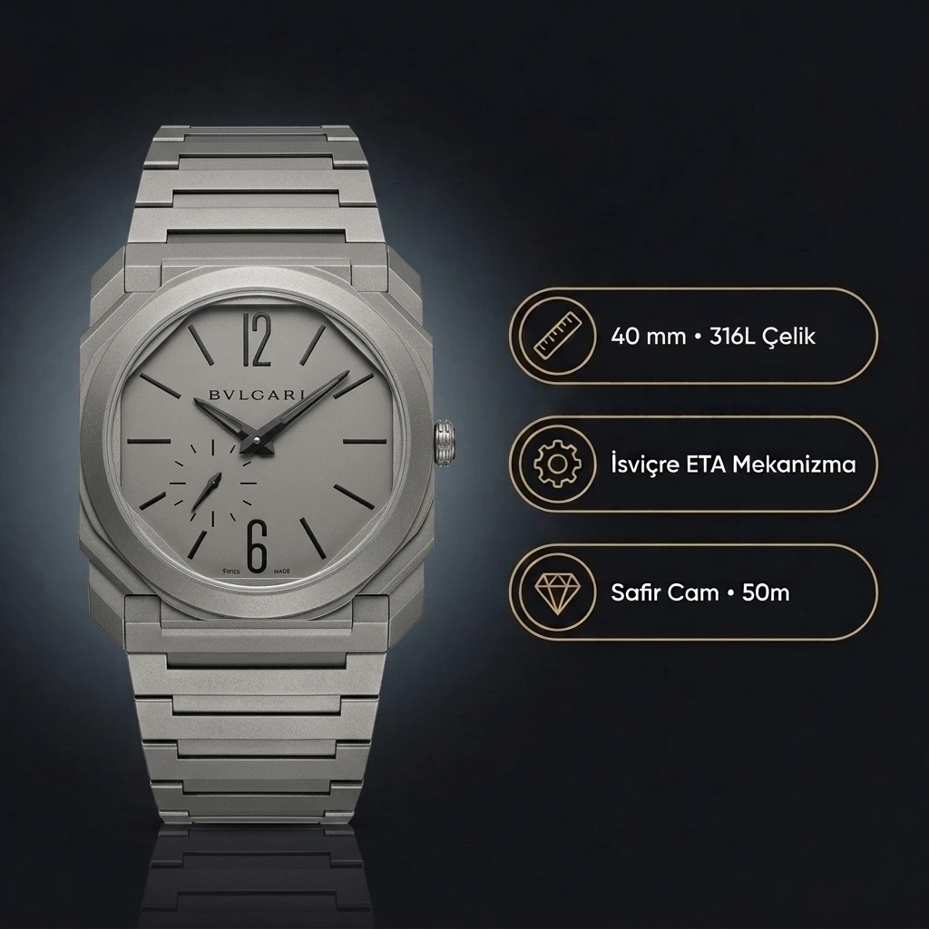 Bvlgari Octo Finissimo 40 mm 103264 Super Clone ETA Saat