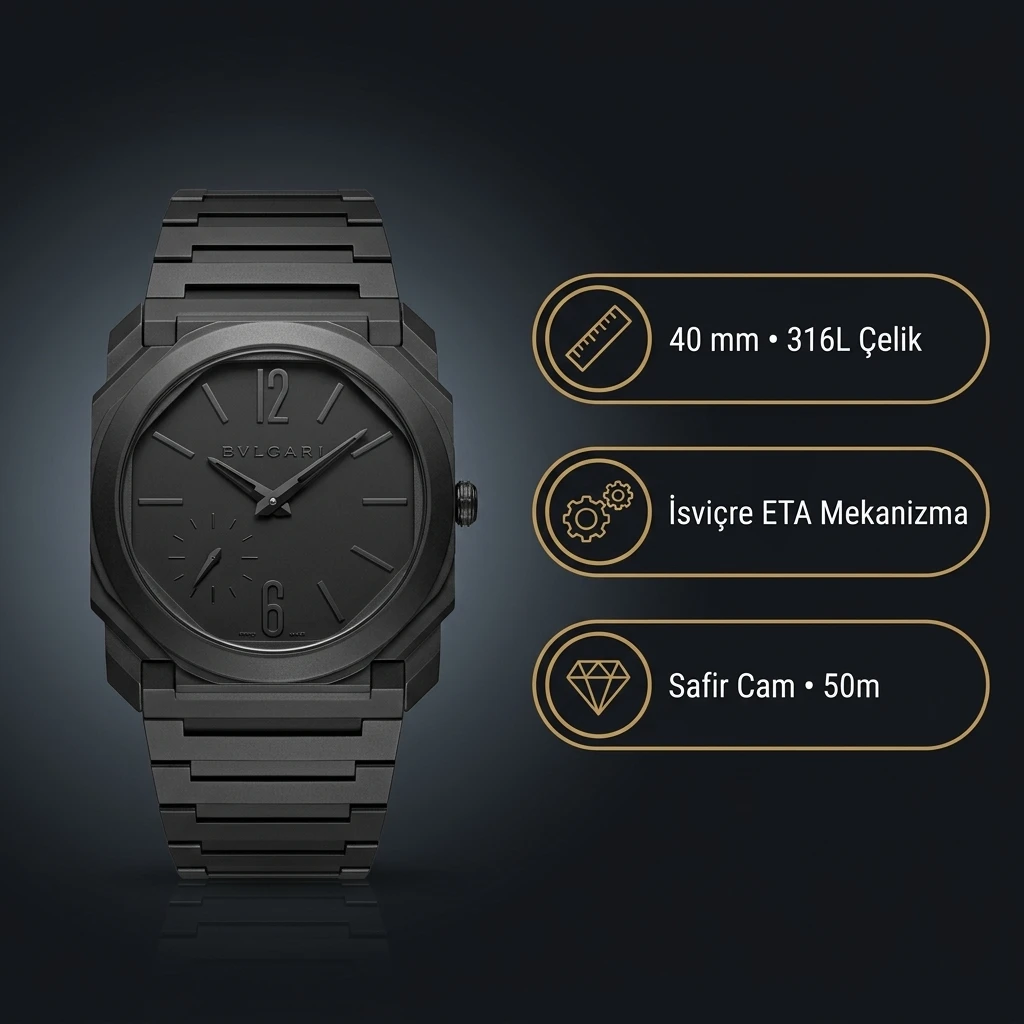 Bvlgari Octo Finissimo 40 mm 103297 Super Clone ETA Saat
