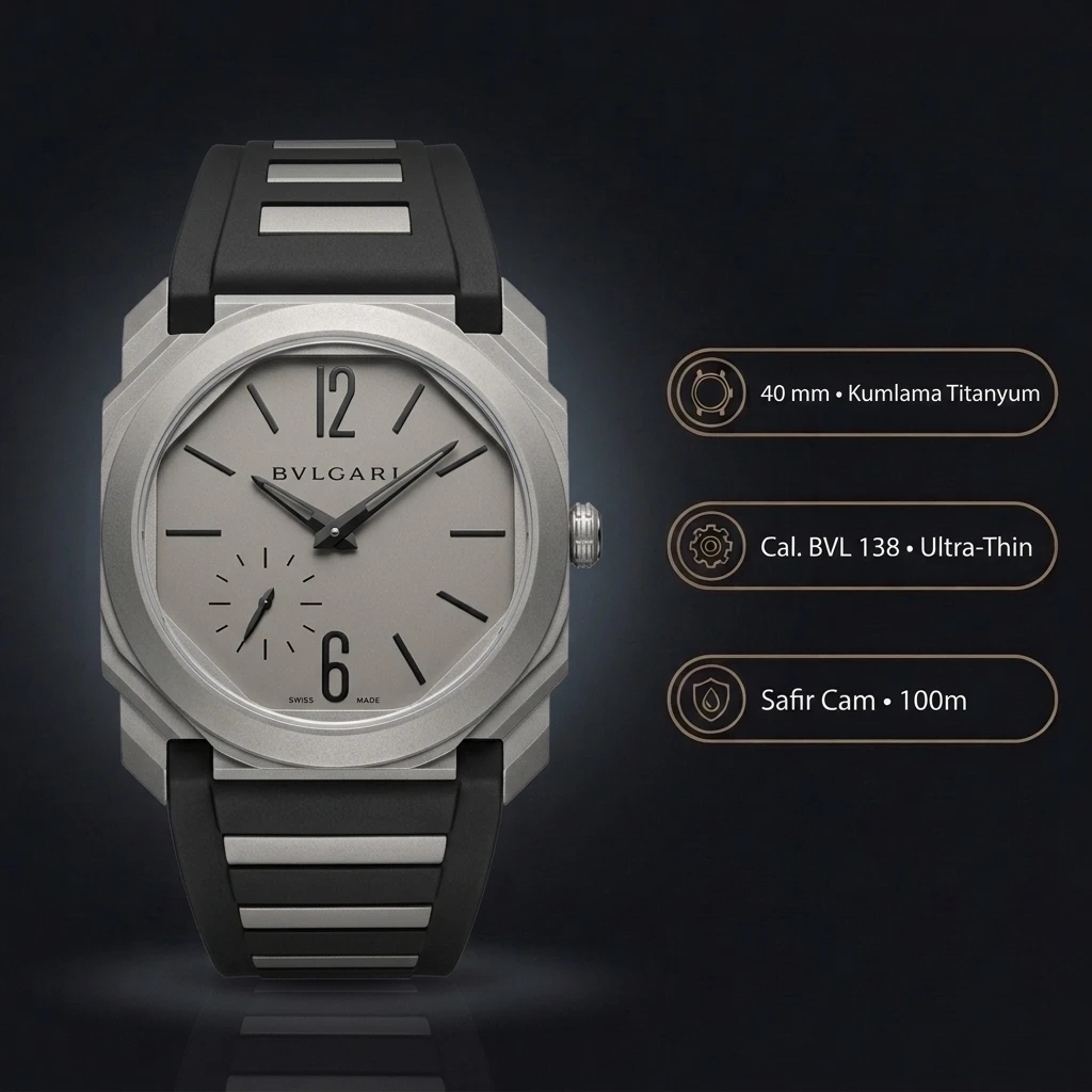 Bvlgari Octo Finissimo 40 mm 103297 Silver Super Clone ETA Saat