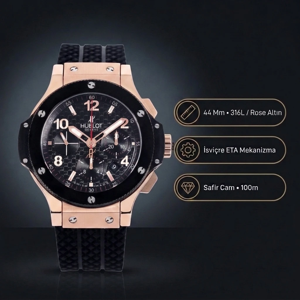 Hublot Big Bang 44 Mm Rose Gold 44mm Super Clone ETA Saat