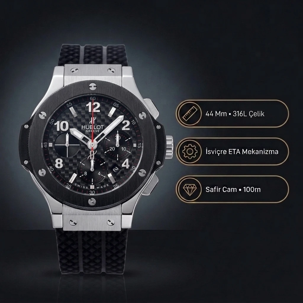Hublot Big Bang 44 Mm Seramik Bezel Super Clone ETA Saat