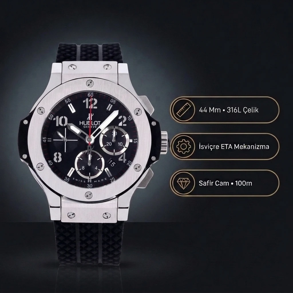 Hublot Big Bang 44 Mm Steel Super Clone ETA Saat