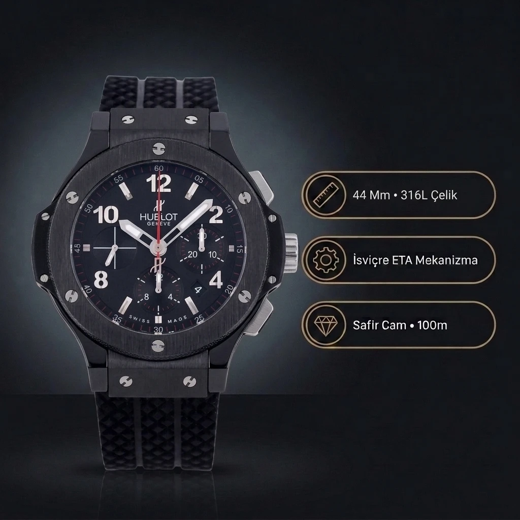 Hublot Big Bang Black Magic 44 Mm Super Clone ETA Saat