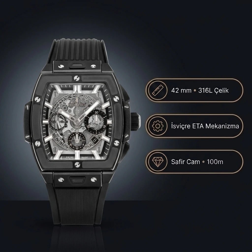 Hublot Spirit Of Big Bang Black Magic 42mm Super Clone ETA Saat