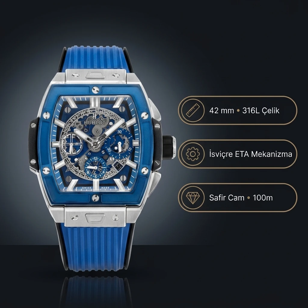 Hublot Spirit Of Big Bang Blue 42mm Super Clone ETA Saat
