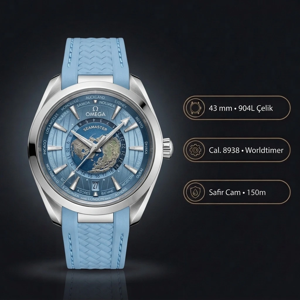 Omega 42 mm 210.30.42 Seamaster Kordon Gorseli Klasik Super Clone ETA Saat