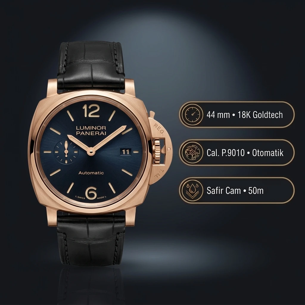 Panerai 44 mm PAM01226 Luminor Marina Yeşil Kadran Doğa 2 Super Clone ETA Saat