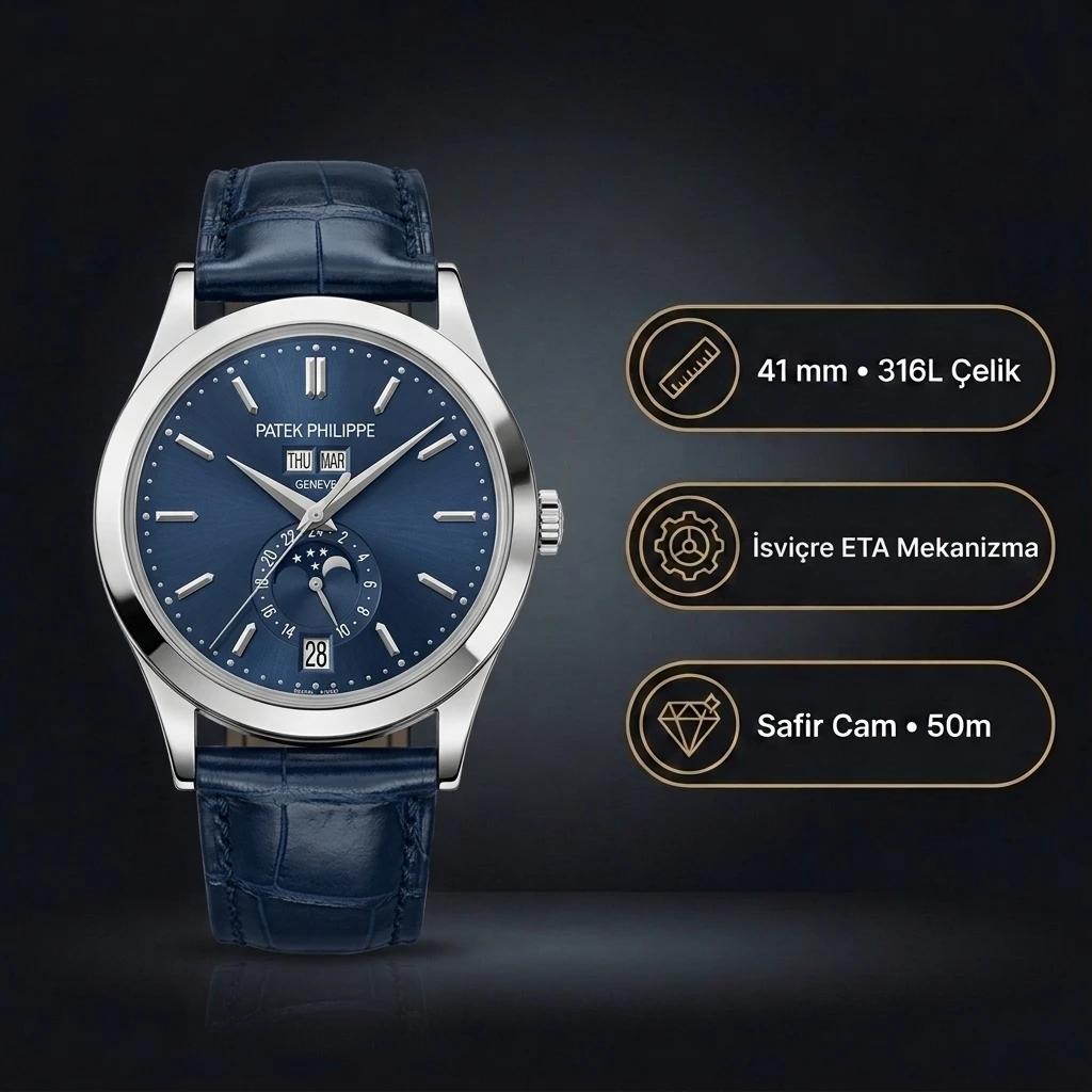 Patek Philippe Annual Calender 5396 38.5 mm 1g 001 Super Clone ETA Saat