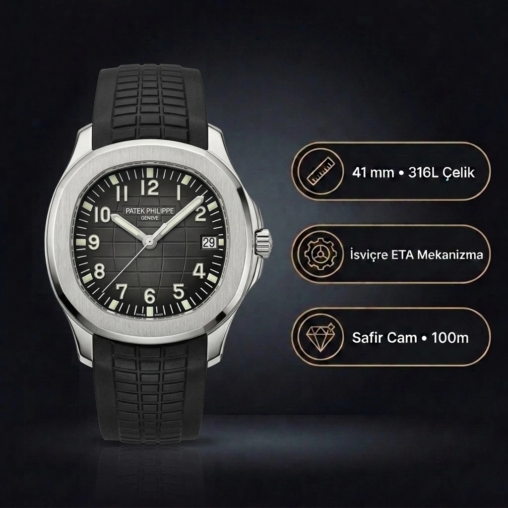 Patek Philippe Aquanaut 5167 40.8 mm 001 Rubber Super Clone ETA Saat