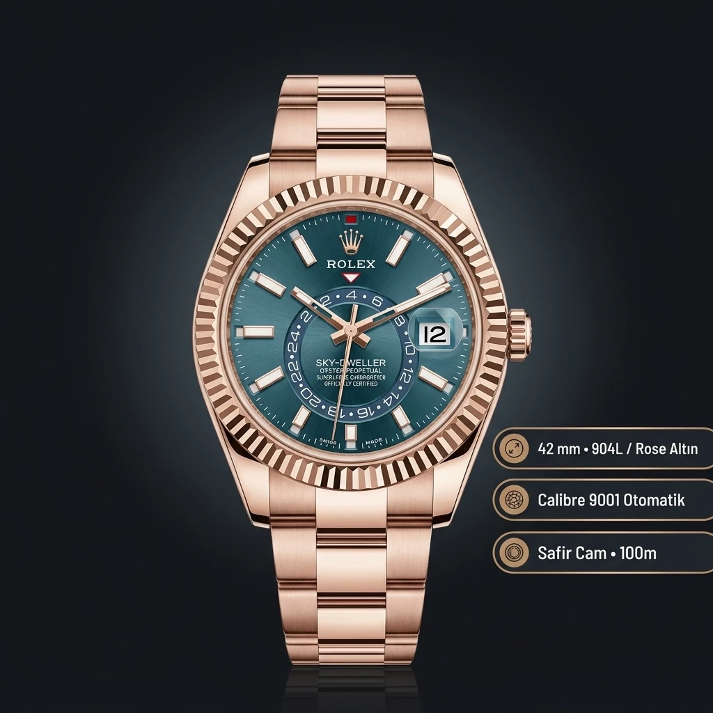 Rolex Datejust 126333 41 mm Yeşil Kadranlı Two Tone Super Clone ETA Saat