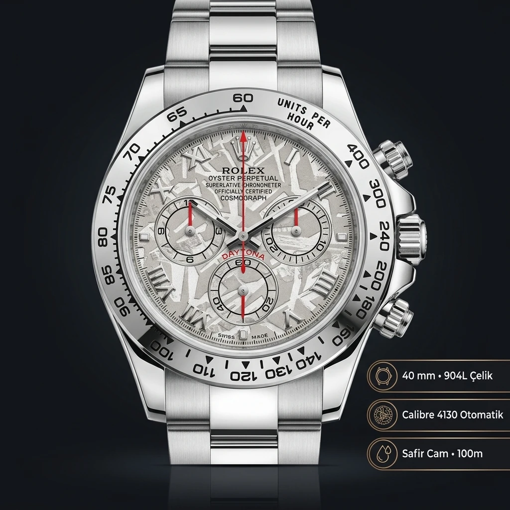 Rolex Daytona 116500LN Beyaz 4130 Tachymeter Super Clone ETA Saat
