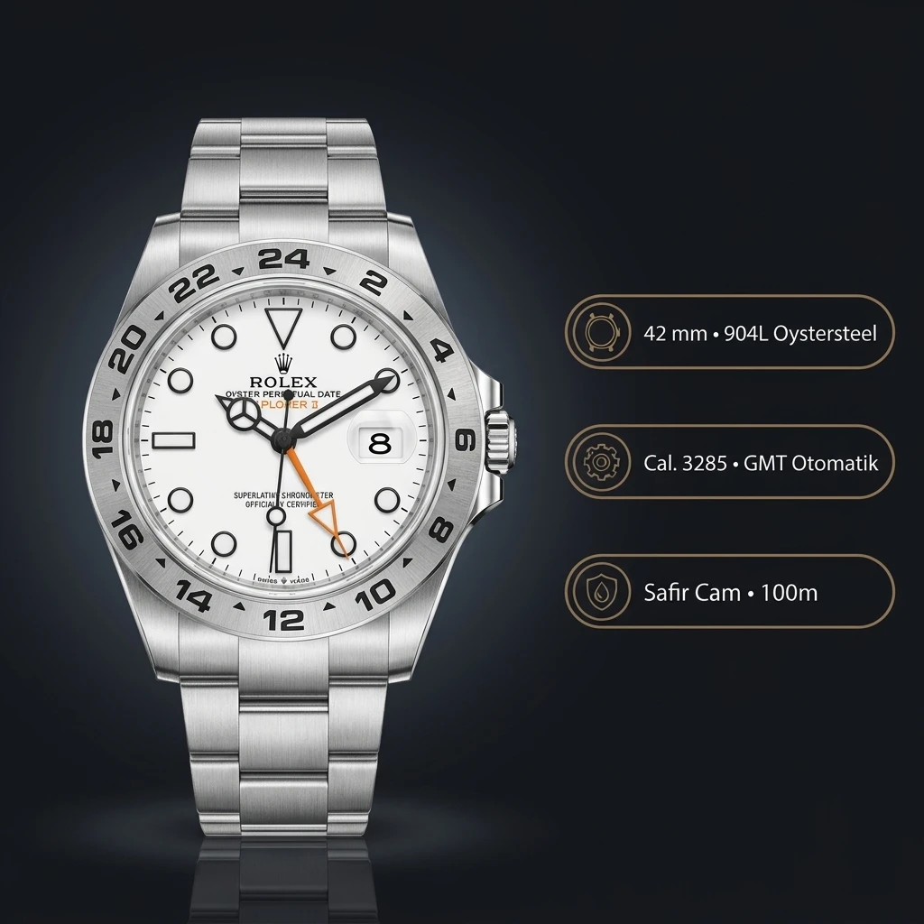 Rolex Explorer Beyaz Super Clone ETA Saat