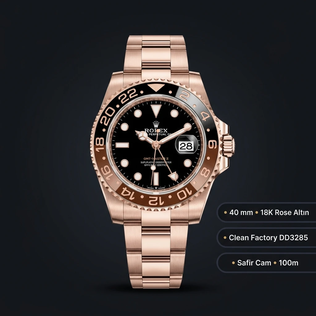 Rolex GMT-Master II 116713LN Rose Root Beer Super Clone ETA Saat