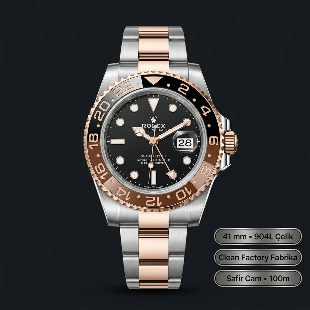 Rolex GMT-Master II 126711CHNR Root Beer Clean Factory Super Clone ETA Mekanizma