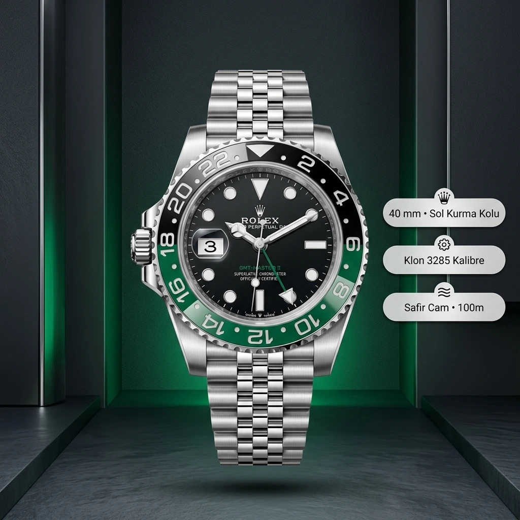 Rolex GMT-Master II 126720VTNR Sprite Jubilee Super Clone ETA Saat