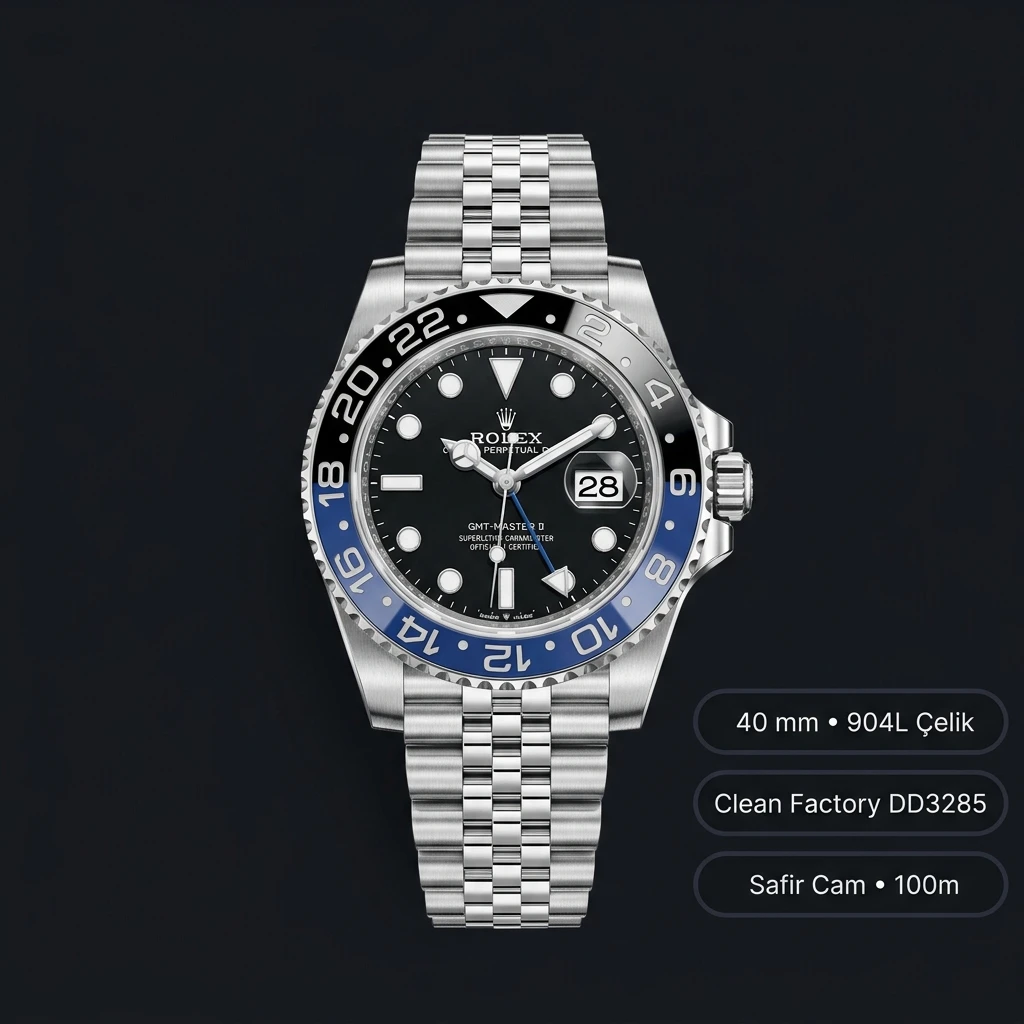Rolex GMT-Master II Batgirl ETA Saat 126710BLNR