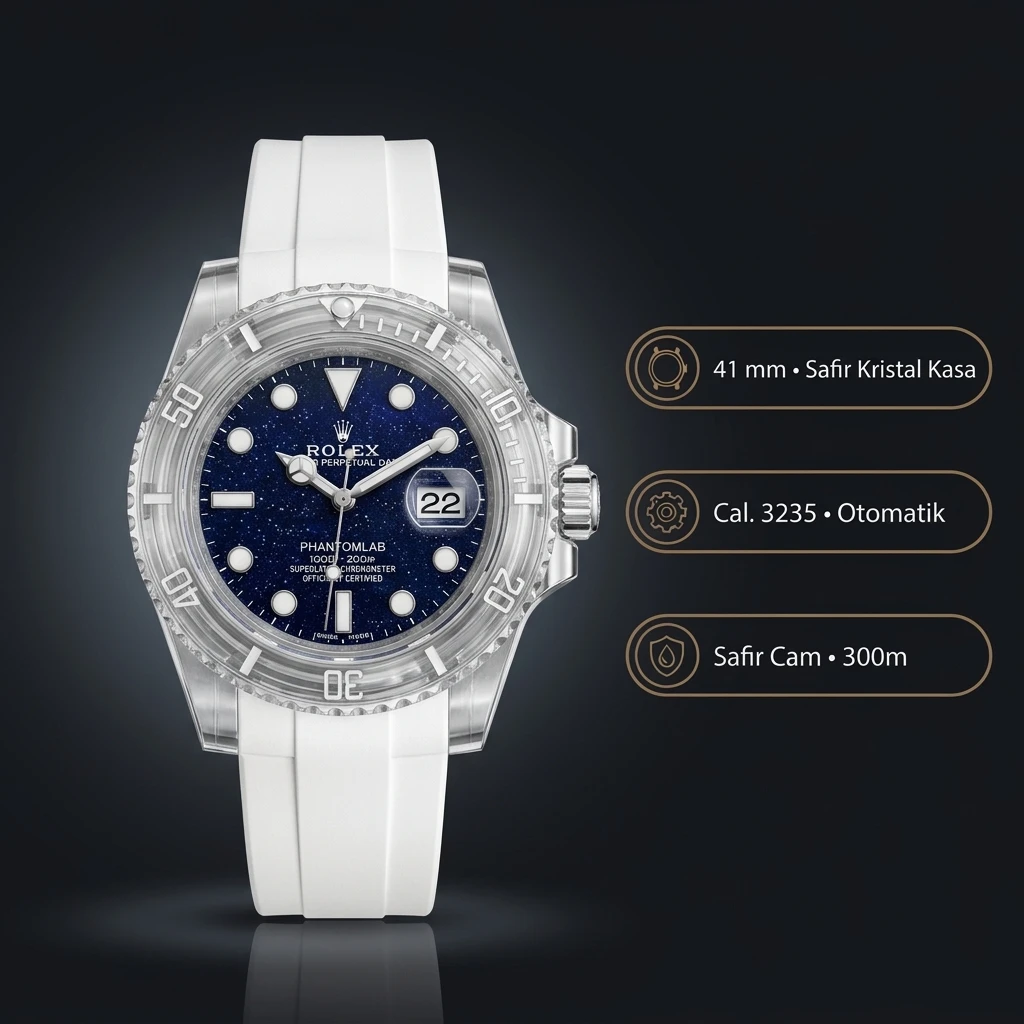 Rolex Mavi Super Clone ETA Saat
