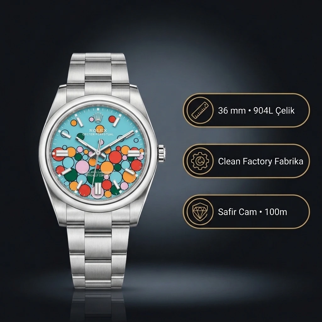Rolex Oyster Perpetual Celebration 36mm 124300 Super Clone ETA Saat