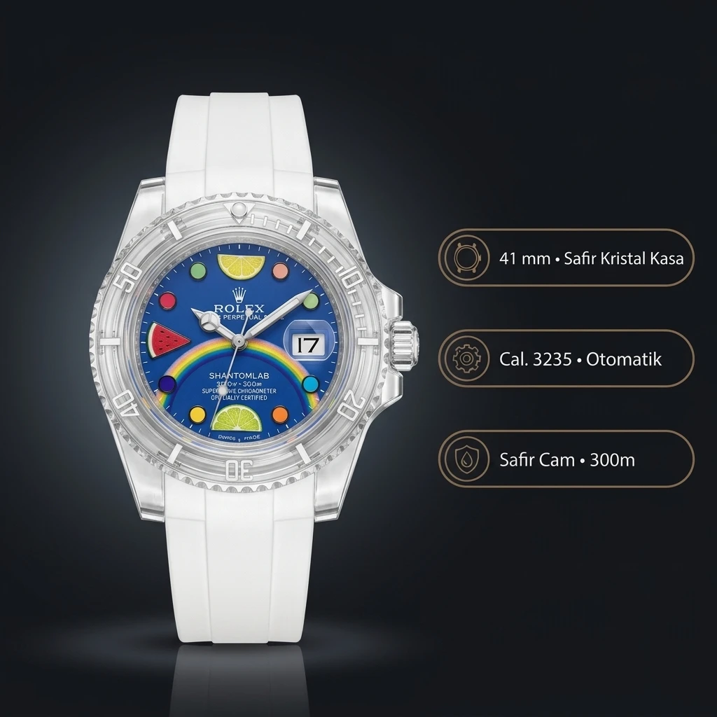 Rolex Siyah Super Clone ETA Saat