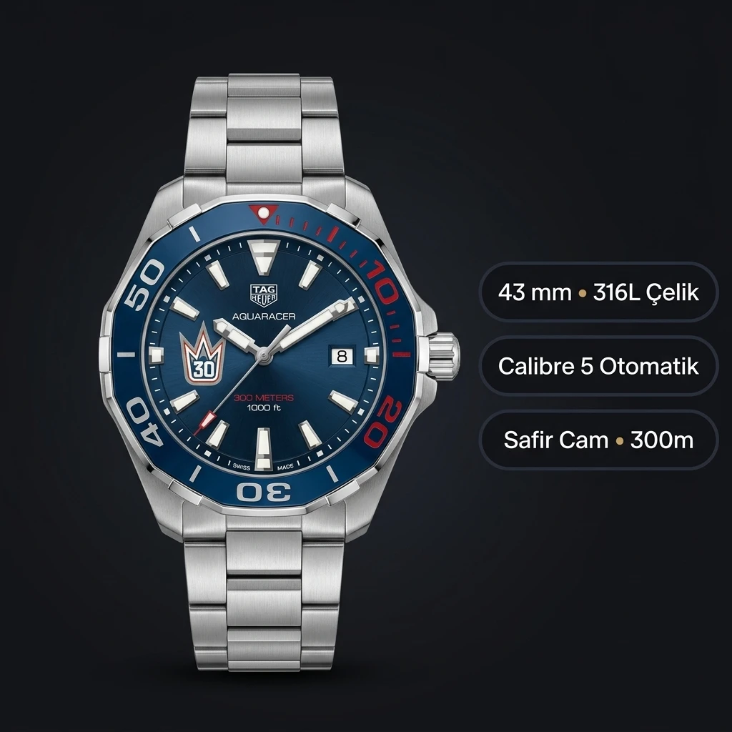 TAG Heuer Formula 1 Mavi Chronograph Çelik Super Clone ETA Saat