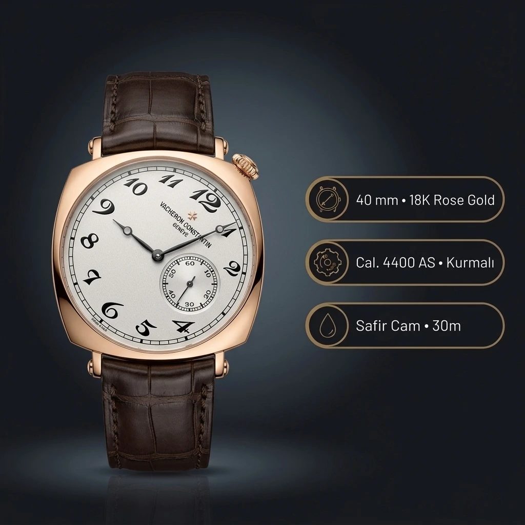 Vacheron Constantin 40 mm Historiques American 1921 Beyaz Kadran Deri Gündüz Super Clone ETA Saat