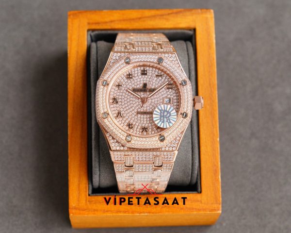 Audemars Piguet Çince Rakamlı Rose Super Clone Eta