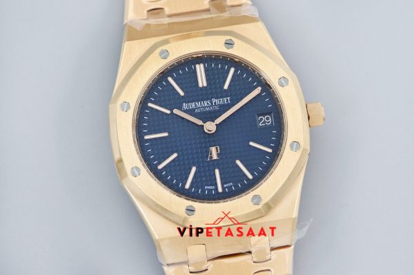 Audemars Piguet Mavi Kadran Gold Kasa Jumbo Extra Thin