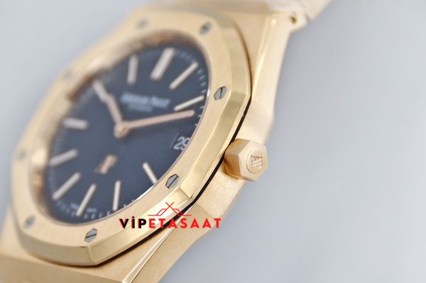 Audemars Piguet Mavi Kadran Gold Kasa Jumbo Extra Thin