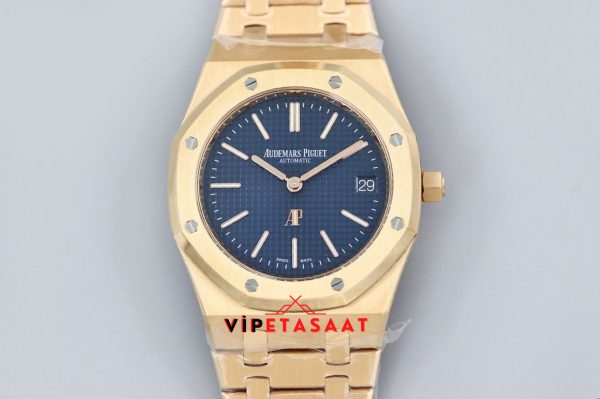 Audemars Piguet Mavi Kadran Gold Kasa Jumbo Extra Thin