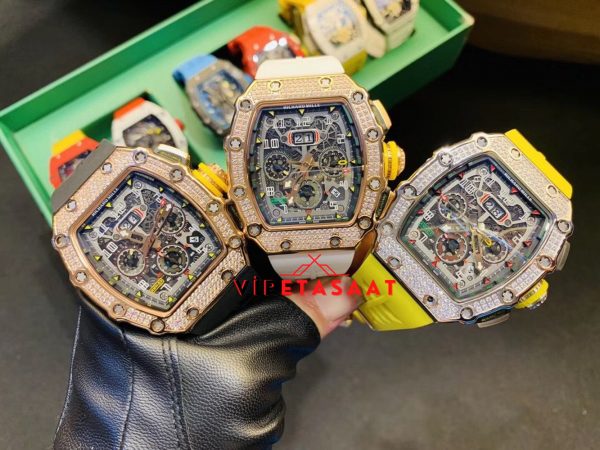 Richard Mille Taşlı Bezel Flyback RM11-03 Chronograph Super Clone