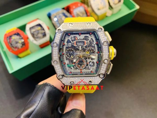 Richard Mille Taşlı Bezel Flyback RM11-03 Chronograph Super Clone