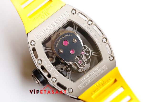 Richard Mille Titanyum Kasa RM052 Taşlı İskelet Super Clone