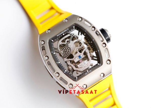 Richard Mille Titanyum Kasa RM052 Taşlı İskelet Super Clone