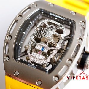 Richard Mille Titanyum Kasa RM052 Taşlı İskelet Super Clone