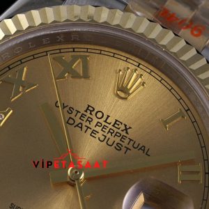 Rolex Datejust 36mm Taşlı Roma Rakamlı Kadran Super Clone