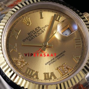 Rolex Datejust 36mm Taşlı Roma Rakamlı Kadran Super Clone