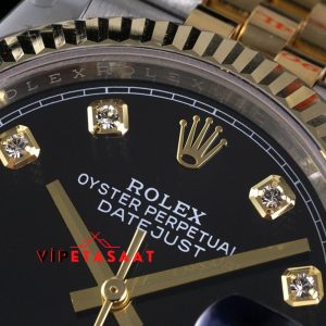 Rolex Datejust jubile Kordon Taşlı Siyah Kadran Super Clone