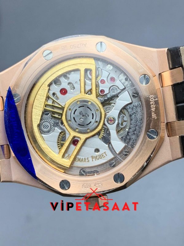 Audemars Piguet Siyah Kadran Rose Royal Oak Super Clone ETA