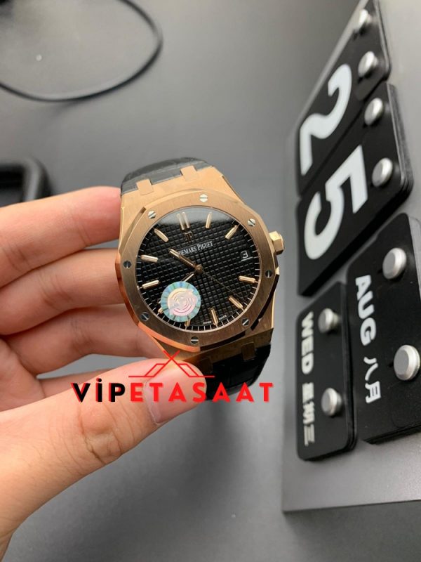 Audemars Piguet Siyah Kadran Rose Royal Oak Super Clone ETA