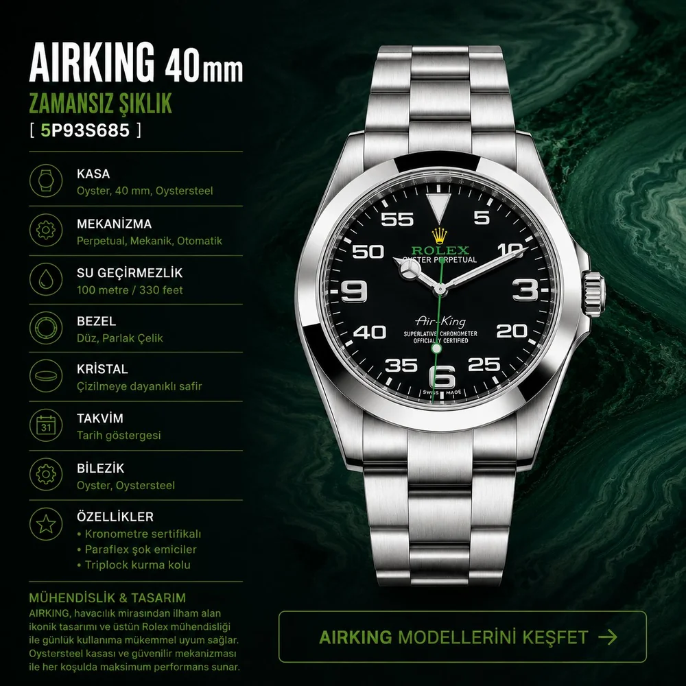 Rolex Air-King eta saat modelleri - Vipetasaat