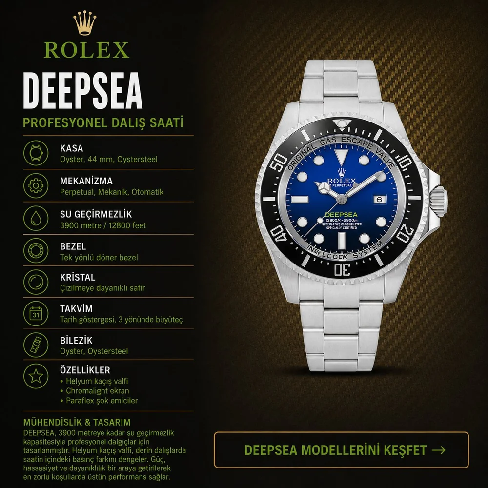 Rolex Deepsea eta saat modelleri - Vipetasaat