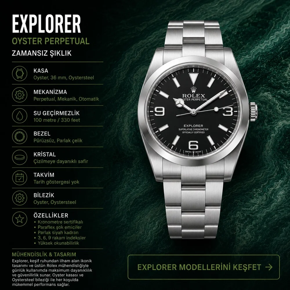 Rolex Oyster Perpetual eta saat modelleri - Vipetasaat