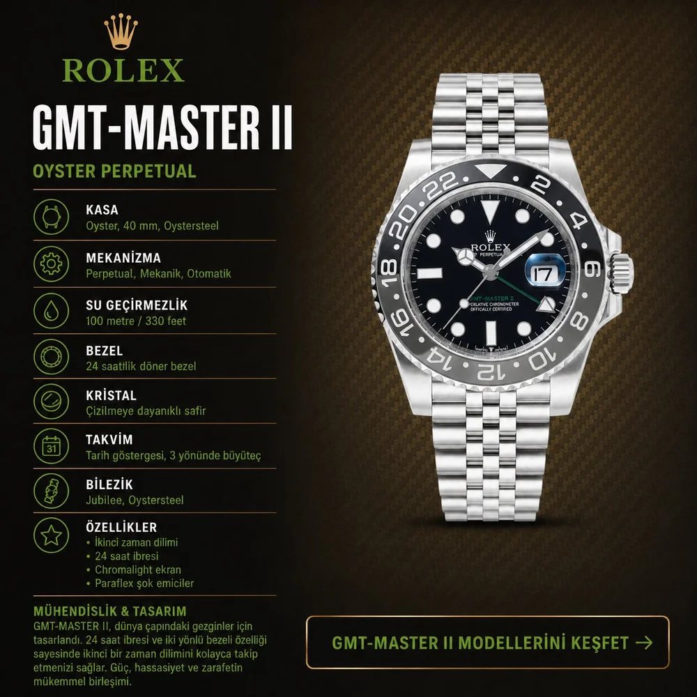 Rolex GMT-Master II eta saat modelleri - Vipetasaat