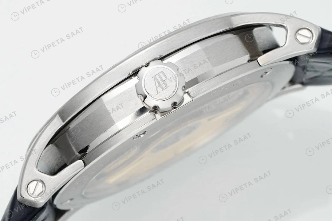Audemars Piguet Code 11.59 Mavi Kadran 15210bc 41mm Aps Factory 4302 Super Clone ETA Saat detay 8